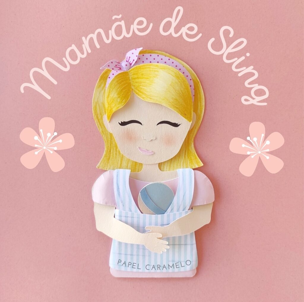 Topo de bolo Mamãe Sling - Imagem 5