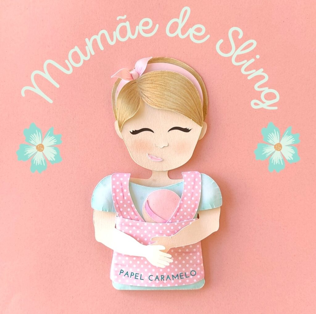 Topo de bolo Mamãe Sling - Imagem 4