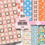20 Papéis de Coelhinhos