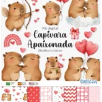 Kit Digital Capivara Apaixonada