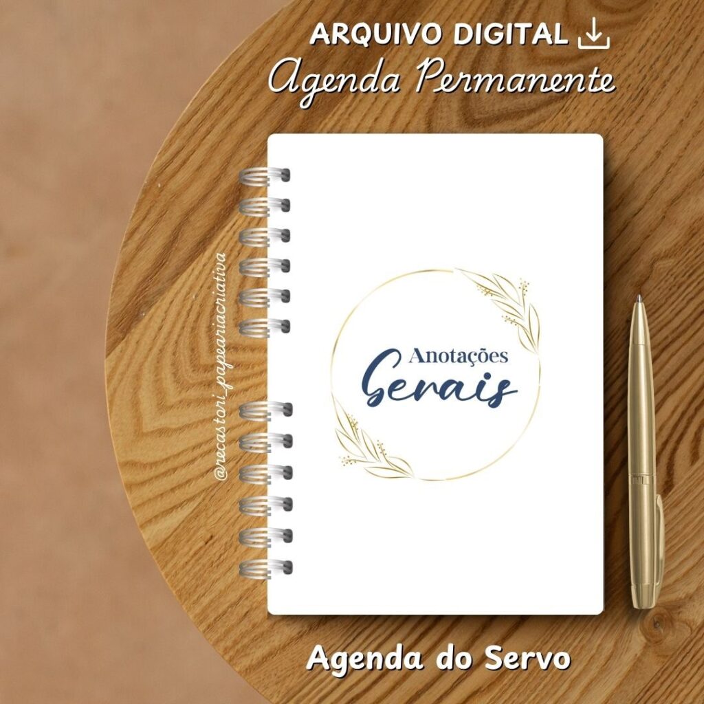 KIT DIGITAL AGENDA DO SERVO – MODELO ALFABETO – AZUL - Imagem 6
