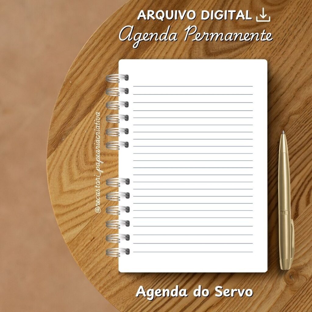 KIT DIGITAL AGENDA DO SERVO – MODELO ALFABETO – AZUL - Imagem 5