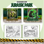 Livro de Colorir JURASSIC PARK