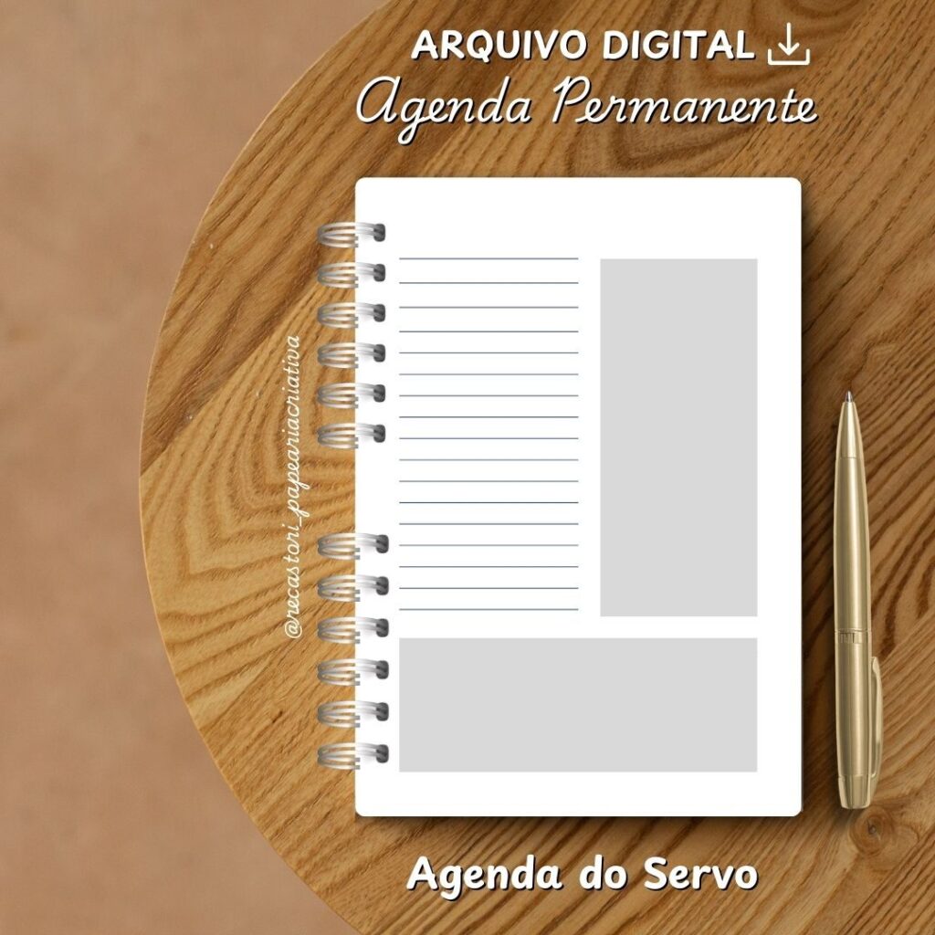 KIT DIGITAL AGENDA DO SERVO – MODELO ALFABETO – AZUL - Imagem 3