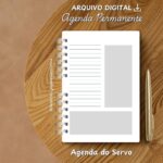 KIT DIGITAL AGENDA DO SERVO – MODELO ALFABETO – AZUL - Imagem 3