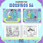 Livro de Colorir MONSTROS SA