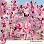Kit Digital 3D Minnie Rosa