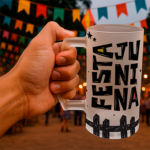 Arte Caneca Chopp Festa Junina - Imagem 3