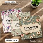ARQUIVO DIGITAL ENVELOPE ( PARA SACHÊS AROMÁTICO) COLEÇÃO FLORAL - Imagem 5