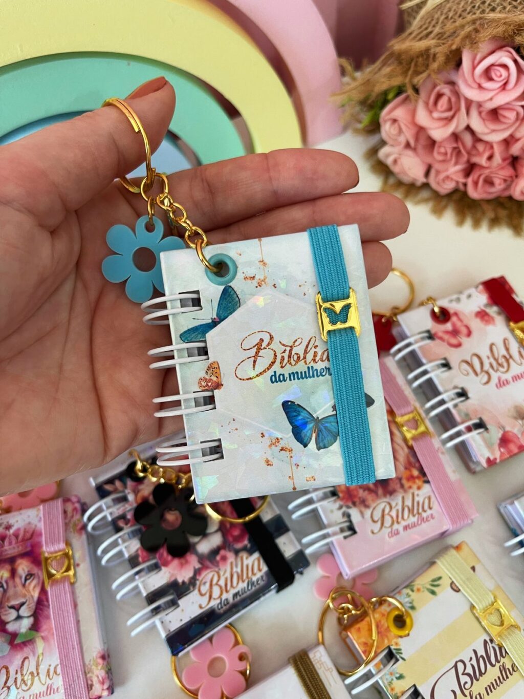 Pack Mini Bíblia Chaveiro - Imagem 8