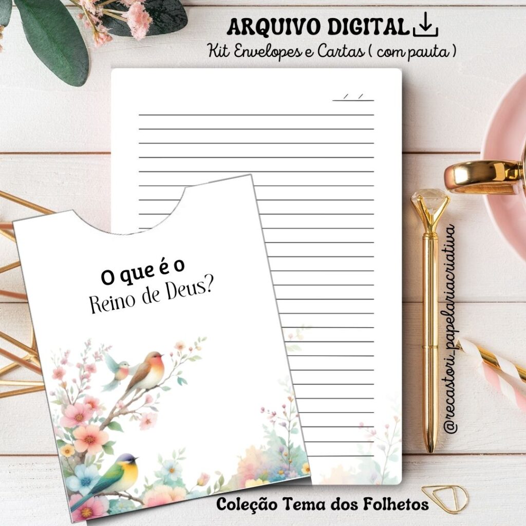 Kit envelope 2 por folha e carta ( Coleção Tema dos Folhetos ) - Imagem 5