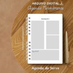 KIT DIGITAL AGENDA DO SERVO – MODELO ALFABETO – AZUL - Imagem 14