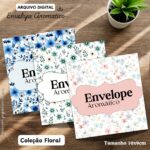 ARQUIVO DIGITAL ENVELOPE ( PARA SACHÊS AROMÁTICO) COLEÇÃO FLORAL - Imagem 4