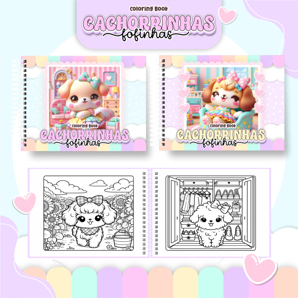 Livro de Colorir CACHORRINHA - Imagem 1