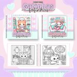 Livro de Colorir GATINHAS FOFINHAS