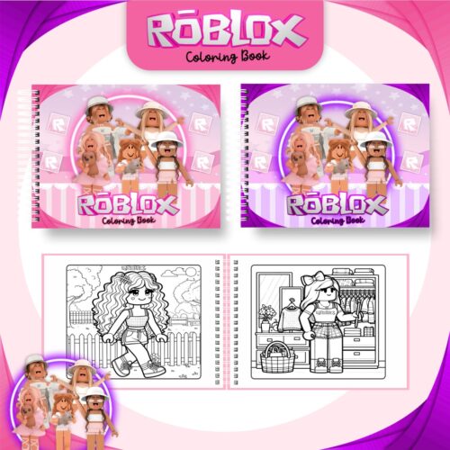 Livro de Colorir ROBLOX MENINA