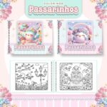 Livro de Colorir JARDIM DE PASSARINHOS