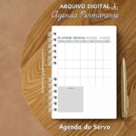 KIT DIGITAL AGENDA DO SERVO – MODELO ALFABETO – AZUL - Imagem 13
