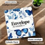 ARQUIVO DIGITAL ENVELOPE ( PARA SACHÊS AROMÁTICO) COLEÇÃO FLORAL - Imagem 3