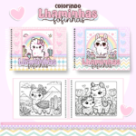 Livro de Colorir LHAMiNHAS FOFINHAS