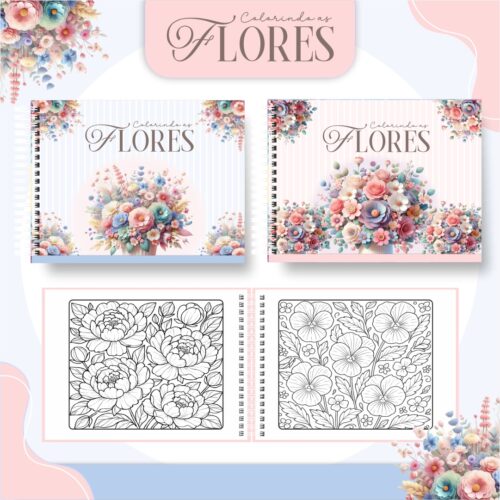Livro de Colorir FLORAL