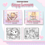Livro de Colorir CAPY LOVERS