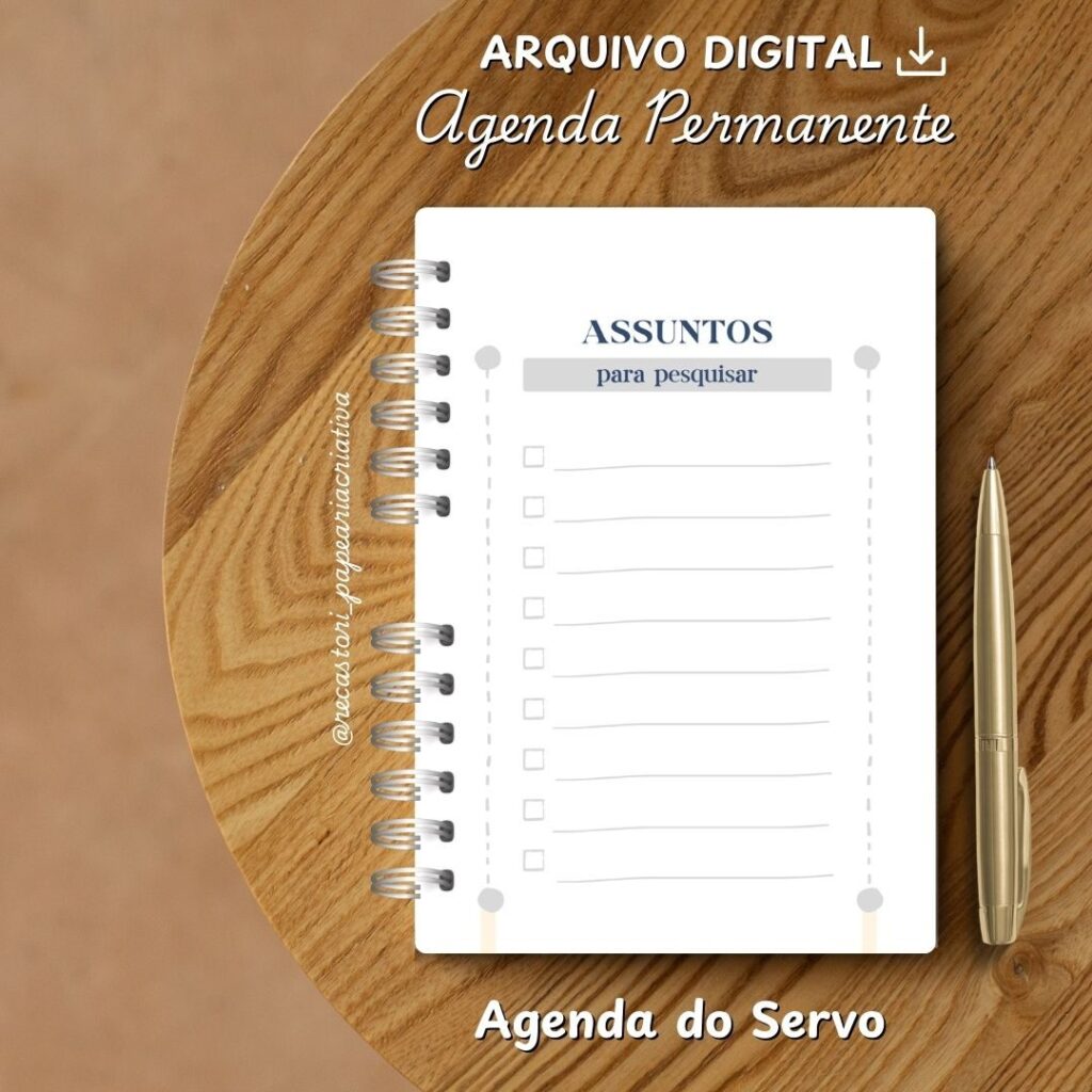 KIT DIGITAL AGENDA DO SERVO – MODELO ALFABETO – AZUL - Imagem 8
