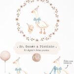 Kit Digital Sr. Ganso e Pintinho | Artes Prontas