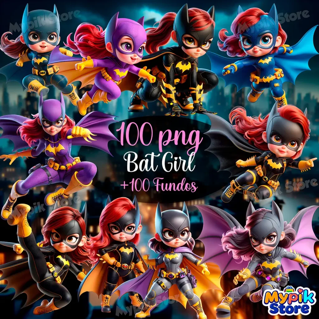 Kit digital BatGirl cod2 - Imagem 1