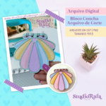 Bloco de Notas Concha - Arquivo de Corte (arquivo digital)