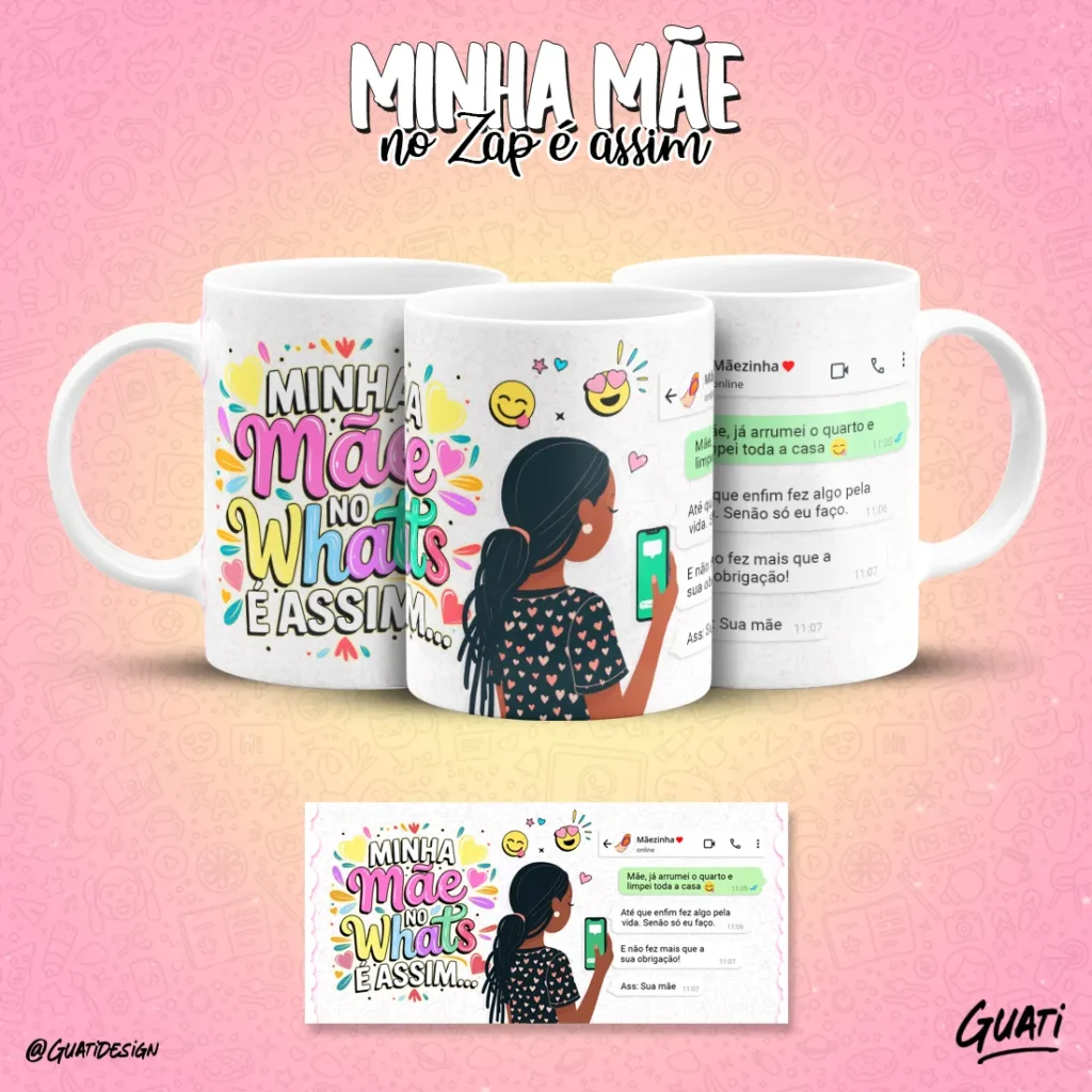 Artes Canecas Minha Mãe no Zap - Imagem 7
