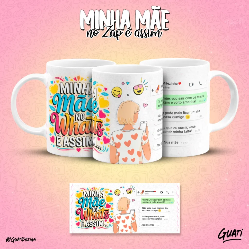 Artes Canecas Minha Mãe no Zap - Imagem 4