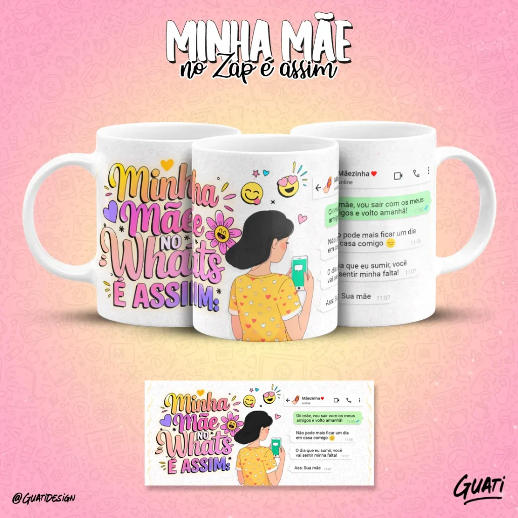 Artes Canecas Minha Mãe no Zap - Imagem 5
