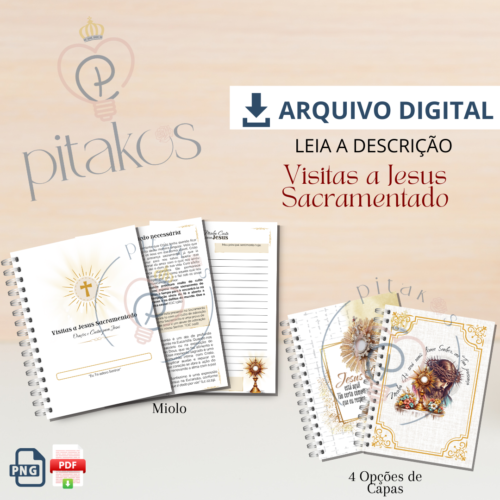 CADERNO DE VISITAS A JESUS SACRAMENTADO