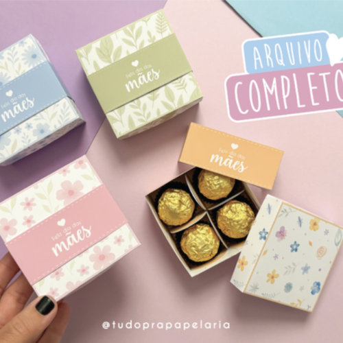 Caixa 4 doces - Dia das mães