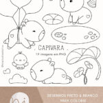 Capivara | Para colorir