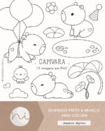 Capivara | Para colorir