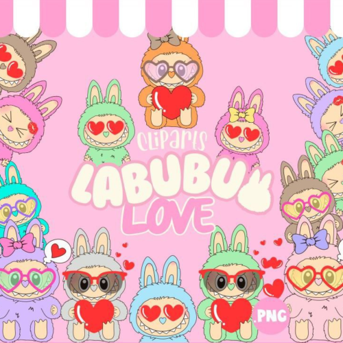 Kit Digital Labubu LOVE
