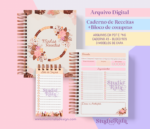 Kit Caderno de Receitas + Bloco de Compras #1 (arquivo digital)