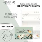 Kit Digital Envelope + Carta para a celebração ( Coleção Floral)