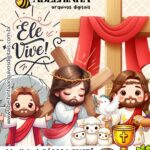 KIT DIGITAL PASCOA CRISTÃ ELE VIVE