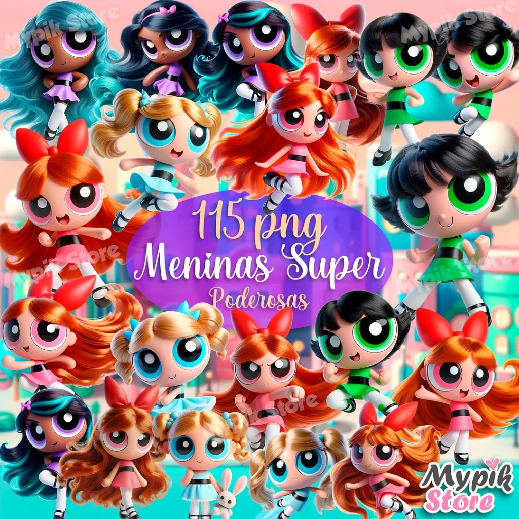 Kit Digital As Meninas Superpoderosas - Imagem 1