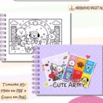 Livro de Colorir Cute Army