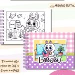 Livro de Colorir Monstrinho Labubu