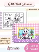 Livro de Colorir Monstrinho Labubu