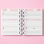 Miolo Rosa Agenda 2026 Visão Semanal - Arquivo Digital