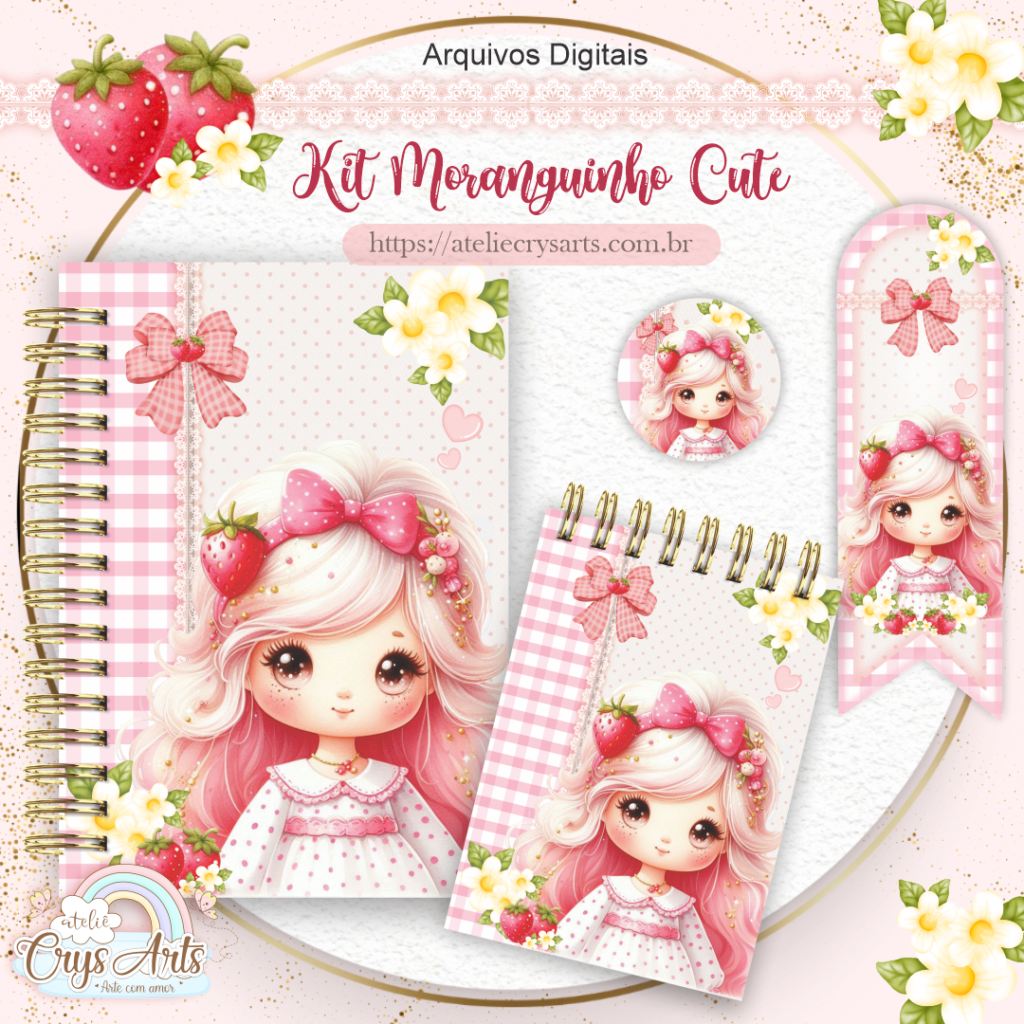 Kit Encadernação Moranguinho - Imagem 4