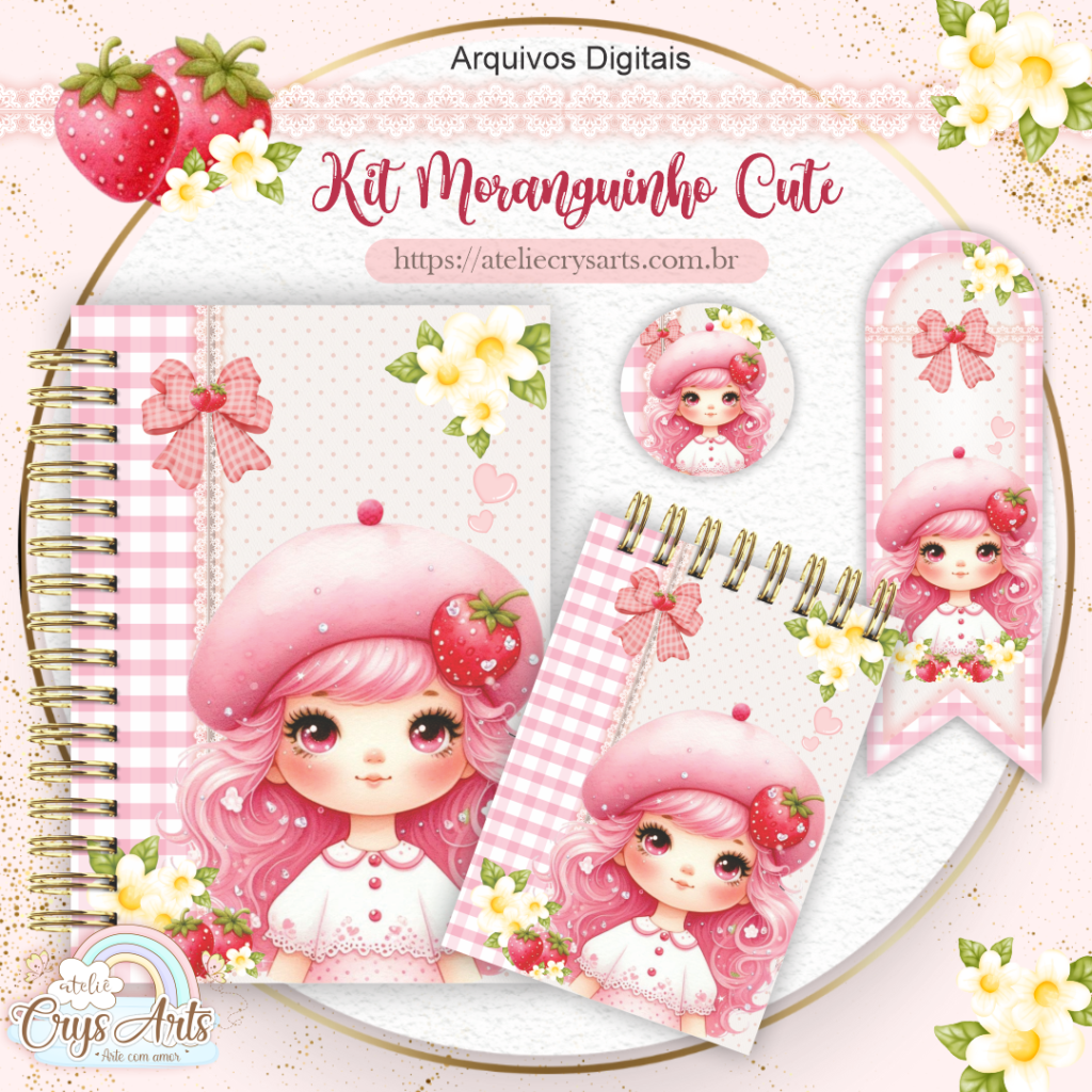 Kit Encadernação Moranguinho - Imagem 6