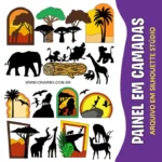ARQUIVO DE CORTE PAINÉIS / PAINEL SAFARI E REI LEÃO