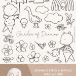 Jardim dos Sonhos | Para colorir